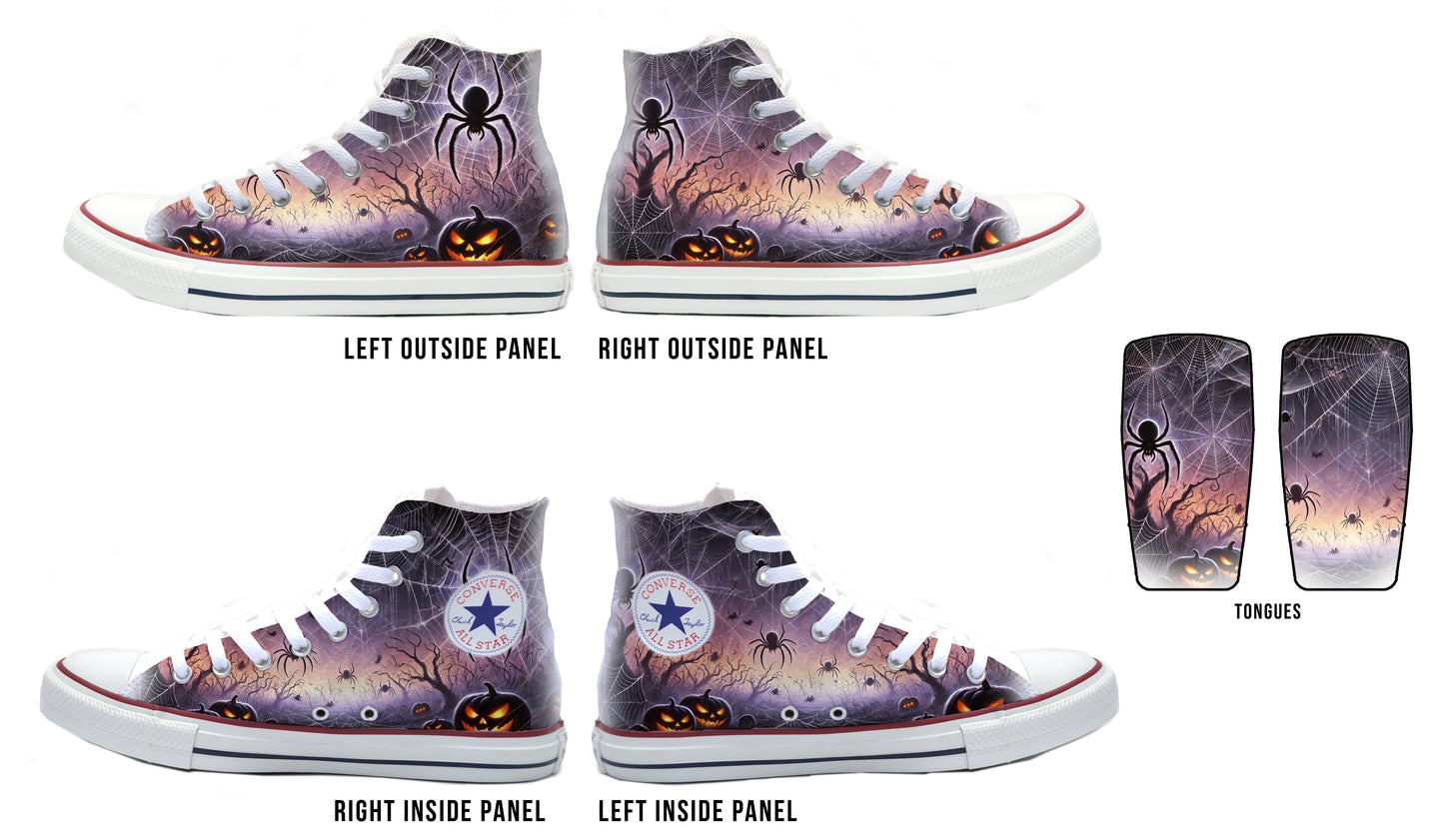 Creepy Crawly Converse Chucks High Top Shoes
