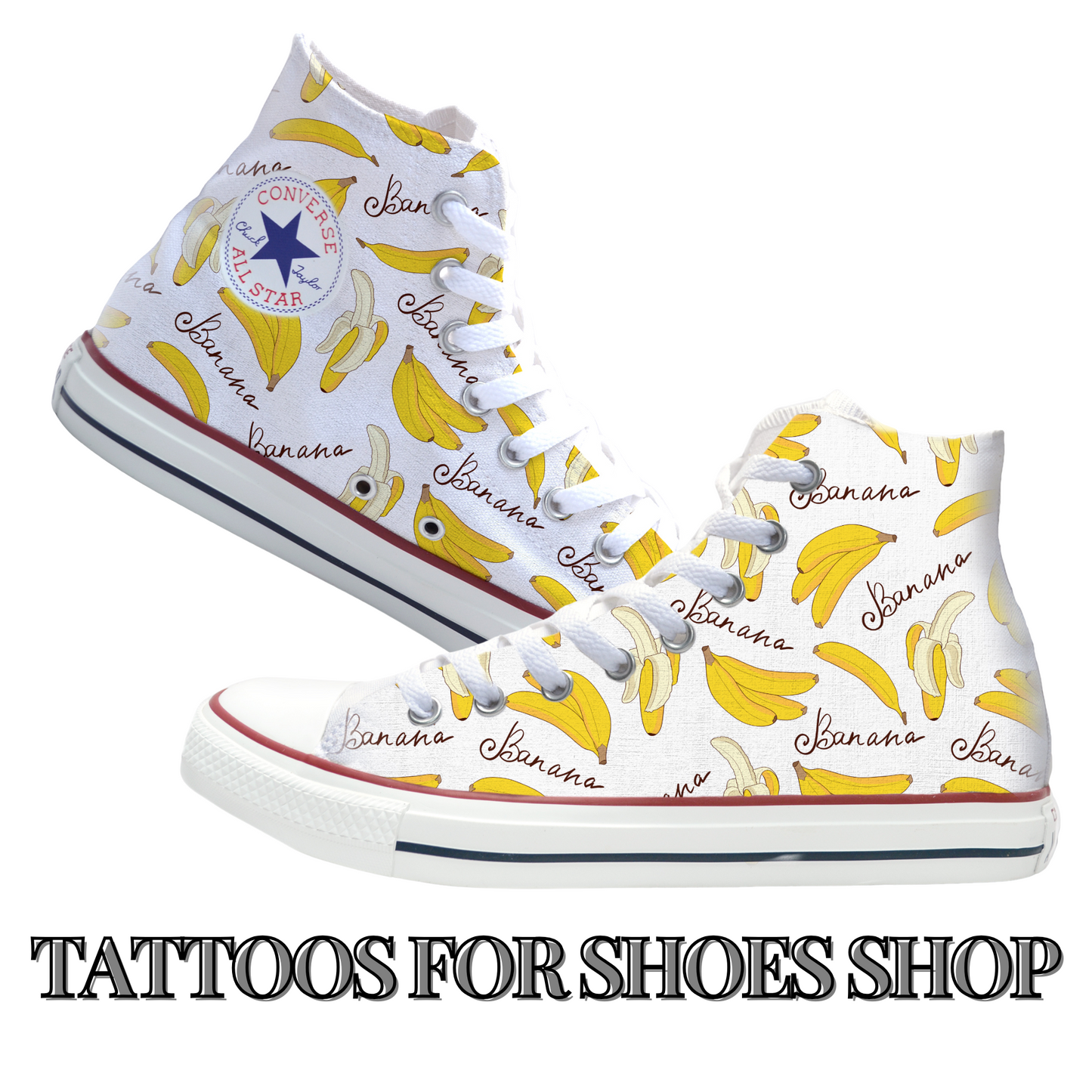 Go Bananas Converse Chucks High Top Shoes