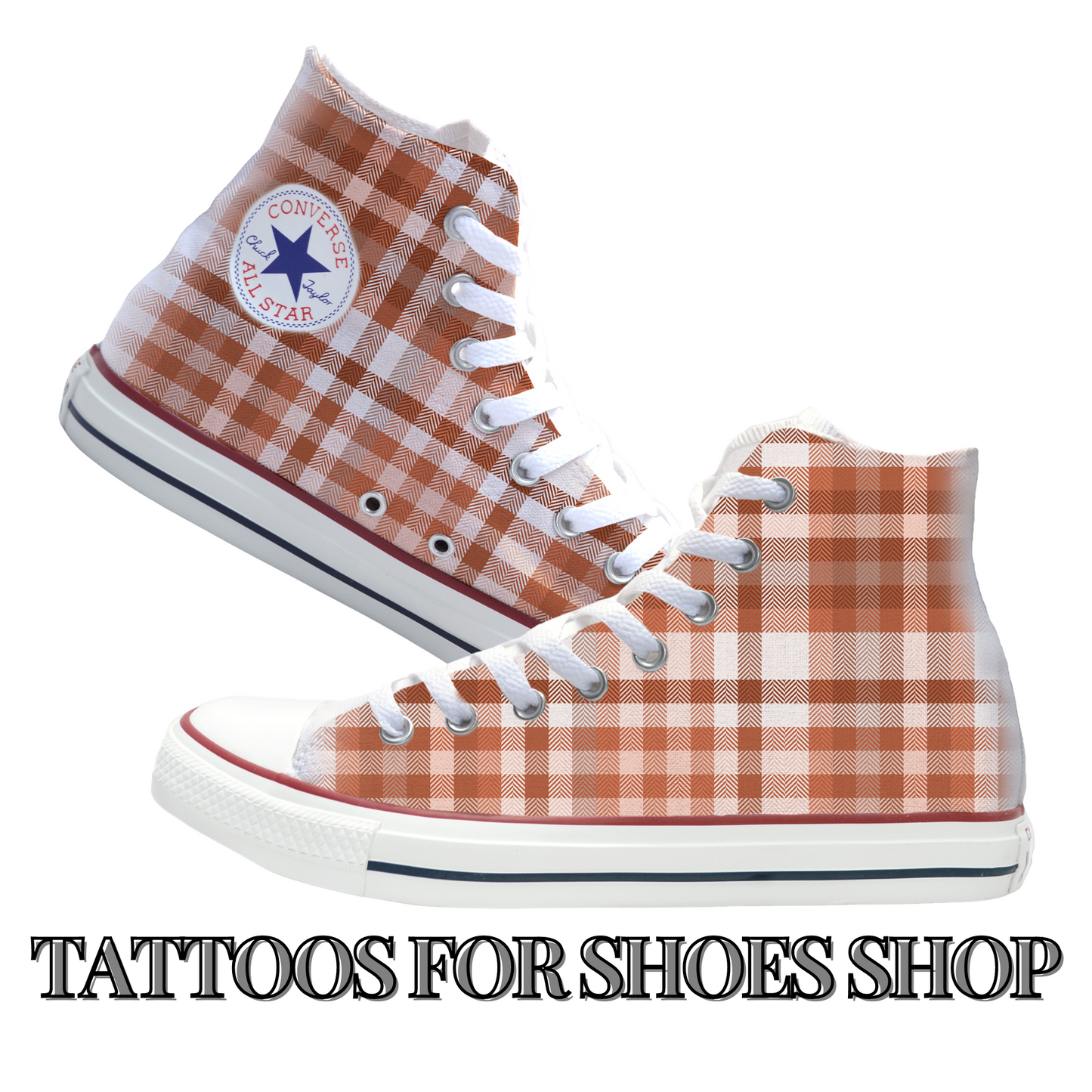 Plaid Perfection Converse Chucks High Top Shoes
