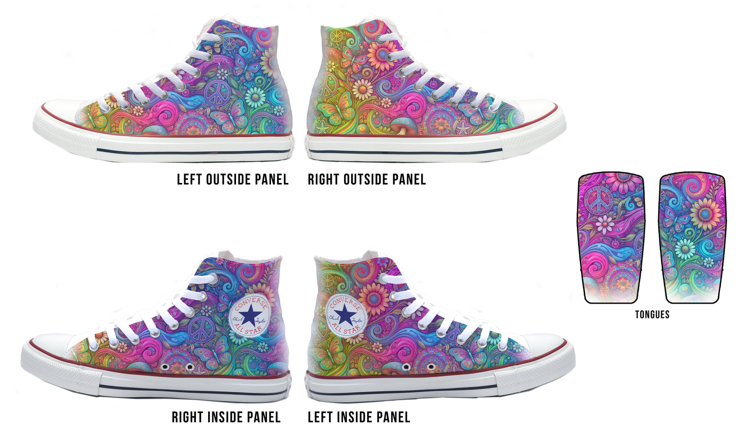 Groovy Soles Series 001 Converse Chucks High Top Shoes