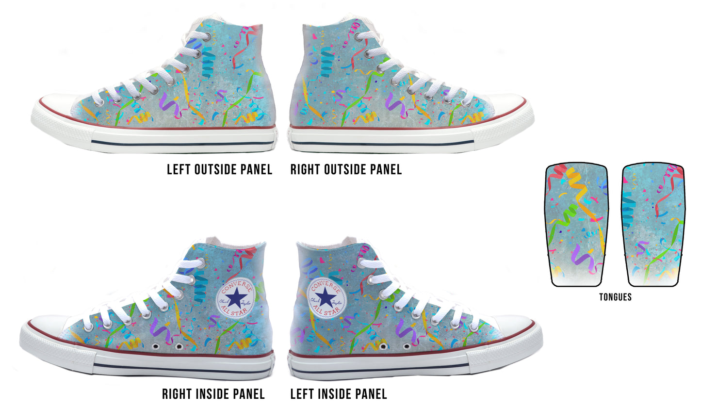 It's A Party! Converse Chucks High Top Shoes
