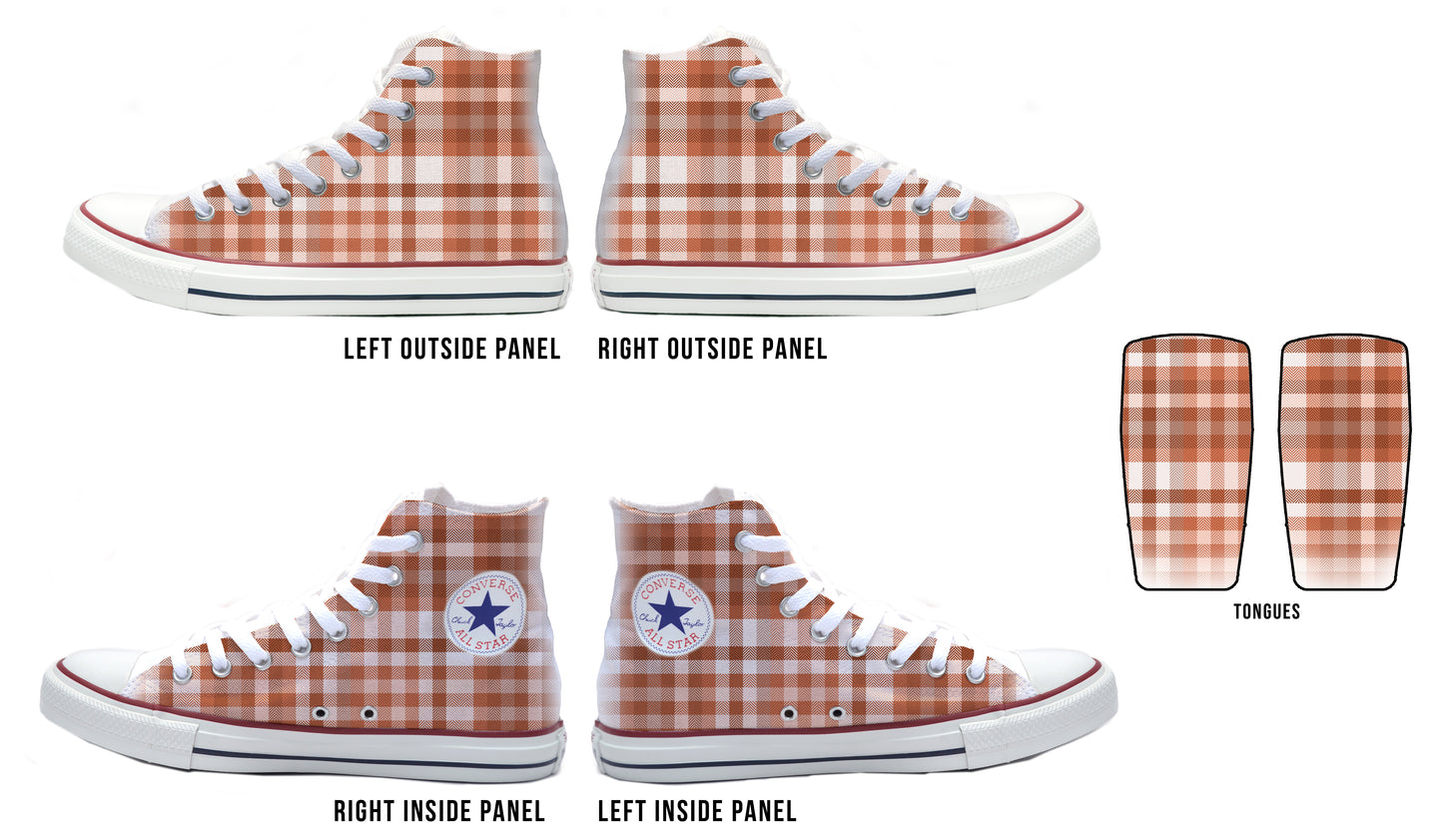 Plaid Perfection Converse Chucks High Top Shoes