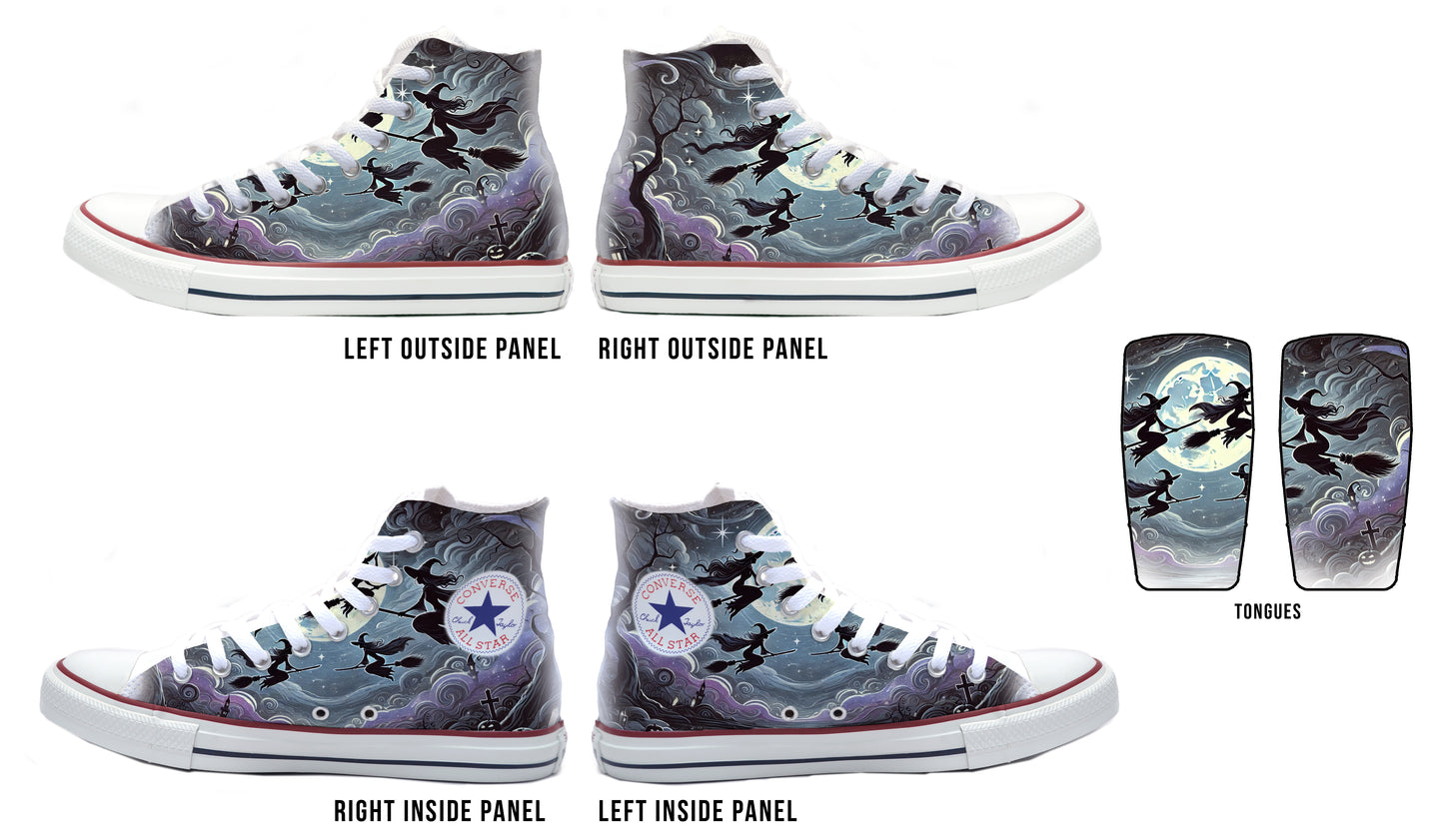 Witchy Walkers Converse Chucks High Top Shoes