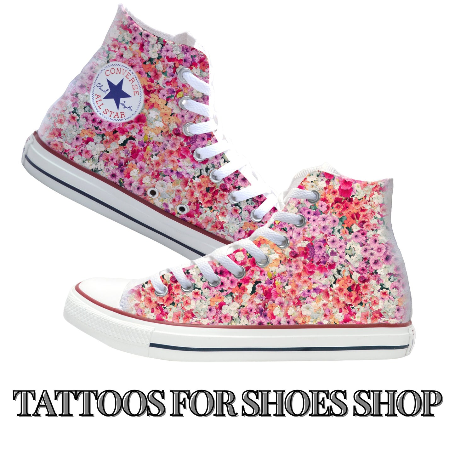 Flower Market Converse Chucks High Top Shoes