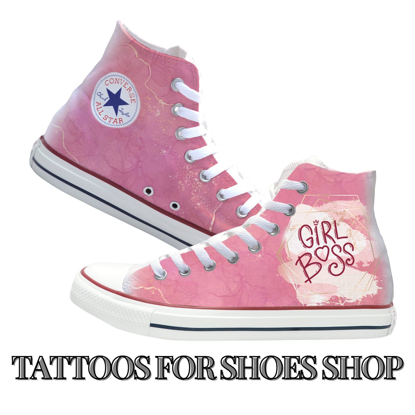 Girl Boss Converse Chucks High Top Shoes