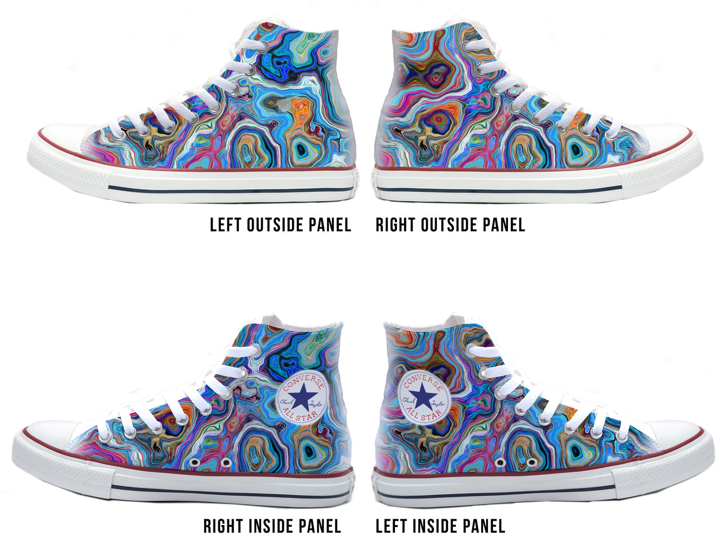 Marble Magic Converse Chucks High Top Shoes