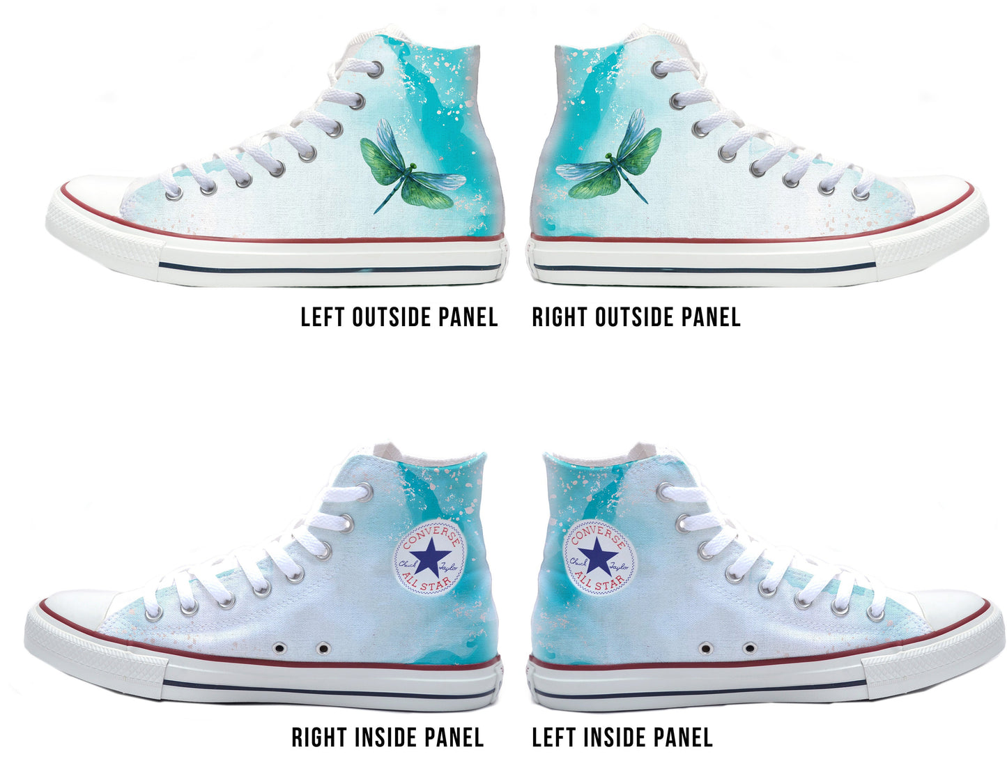 Dragonfly Converse Chucks High Top Shoes
