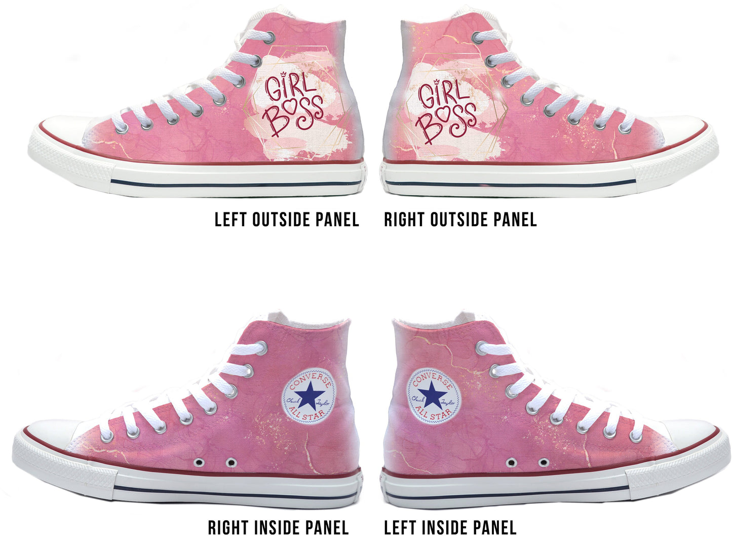 Girl Boss Converse Chucks High Top Shoes