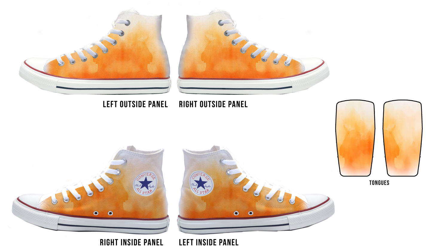 Autumn Ombre Converse Chucks High Top Shoes