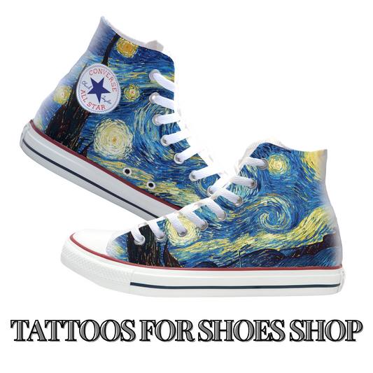 Van Gogh Starry Night Converse Chucks High Top Shoes