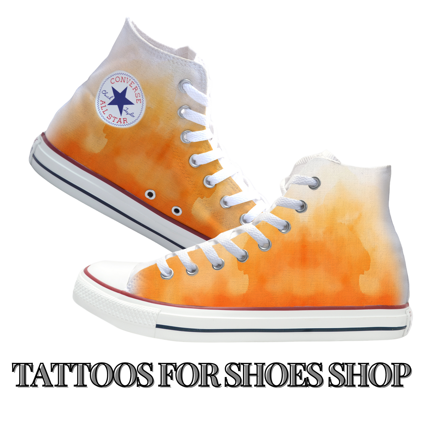 Autumn Ombre Converse Chucks High Top Shoes