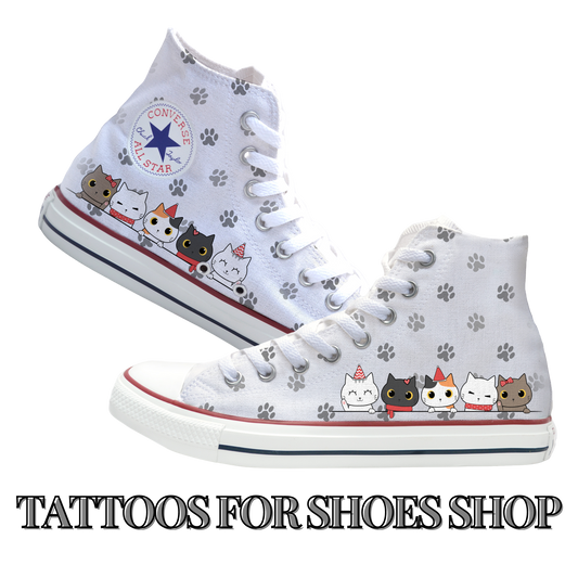 Cat Lady Purrfection Converse Chucks High Top Shoes