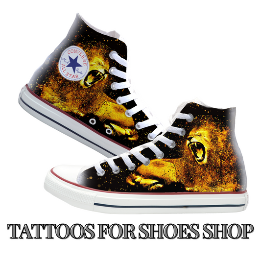 King Of The Jungle Converse Chucks High Top Shoes