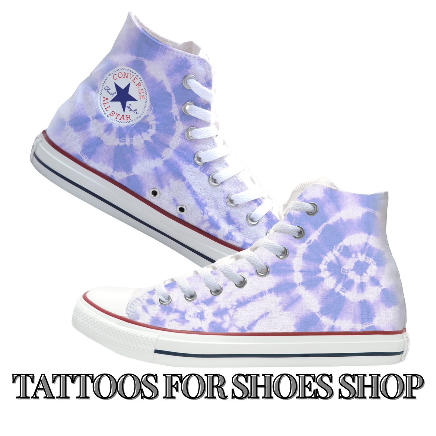 Tie Dye Purple Vintage Converse Chucks High Top Shoes