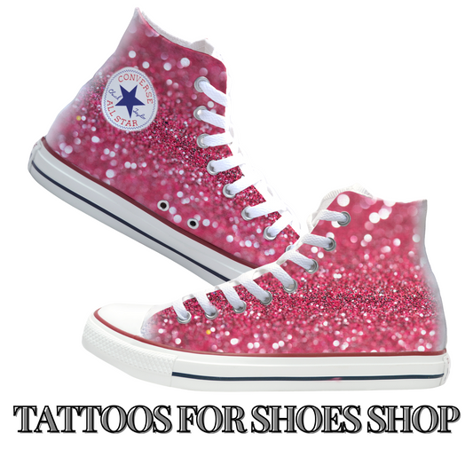 Sparkles Pink Converse Chucks High Top Shoes