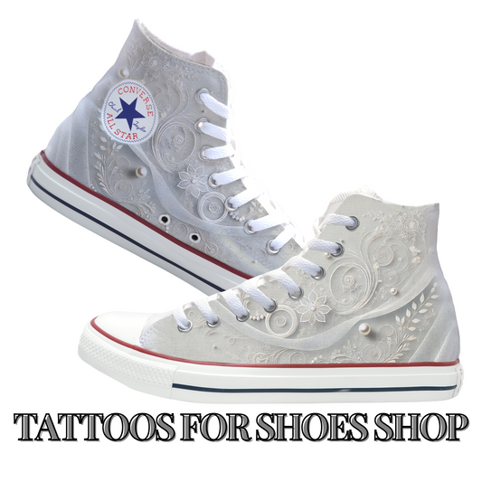 Swirls & Pearls Converse Chucks High Top Shoes