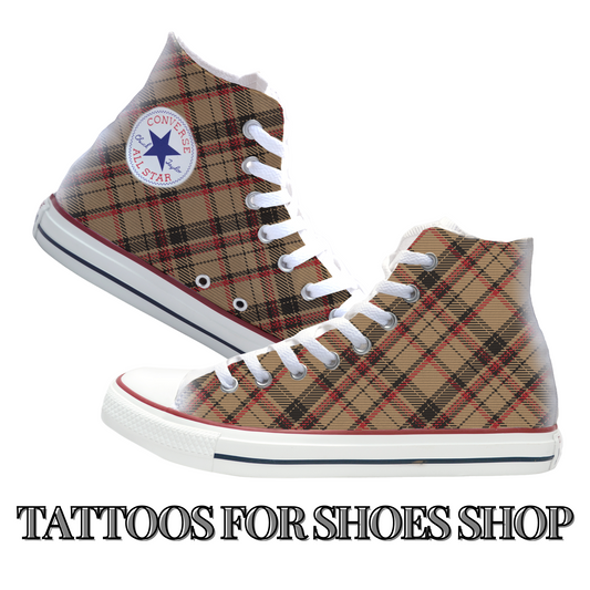 Tartan Plaid Converse Chucks High Top Shoes