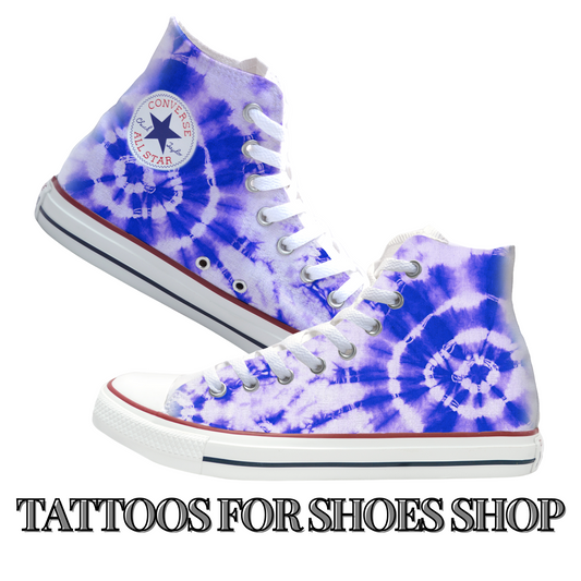 Tie Dye Purple Converse Chucks High Top Shoes