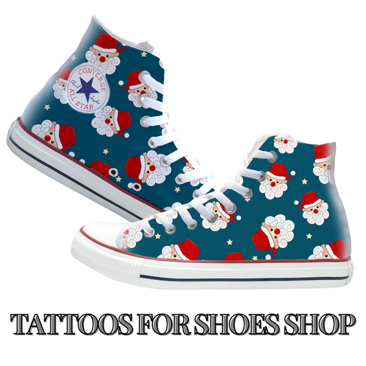 Santa Claus Converse Chucks High Top Shoes