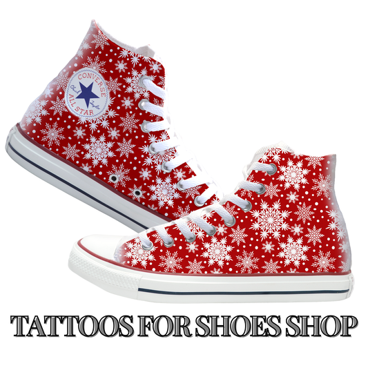 Snowflakes Converse Chucks High Top Shoes
