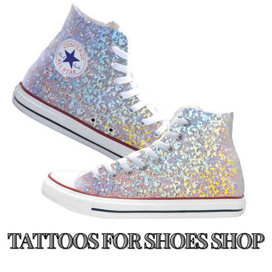 Pastel Shimmer Converse Chucks High Top Shoes