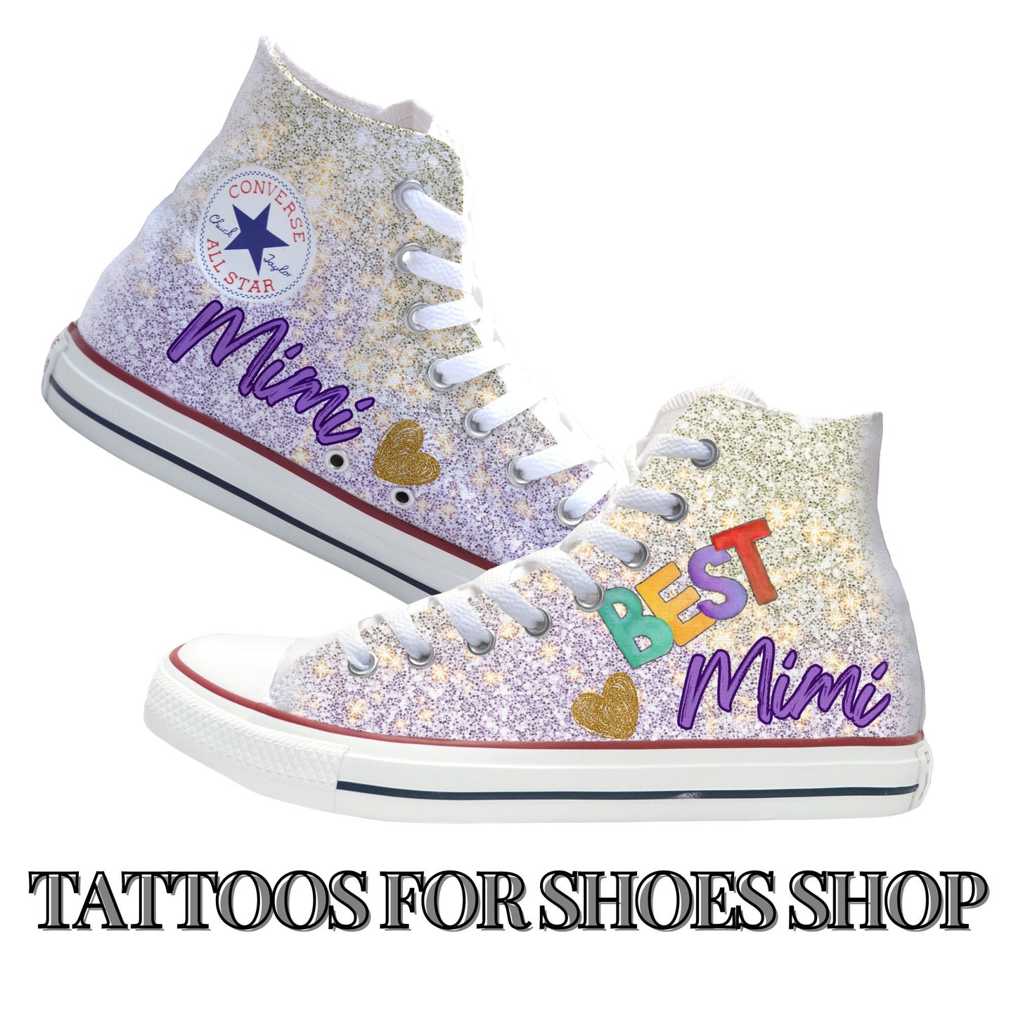 Best Grandma Custom Converse Chucks High Top Shoes