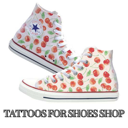 Cherries Converse Chucks High Top Shoes