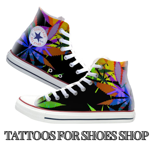 Cannabis Converse Chucks High Top Shoes