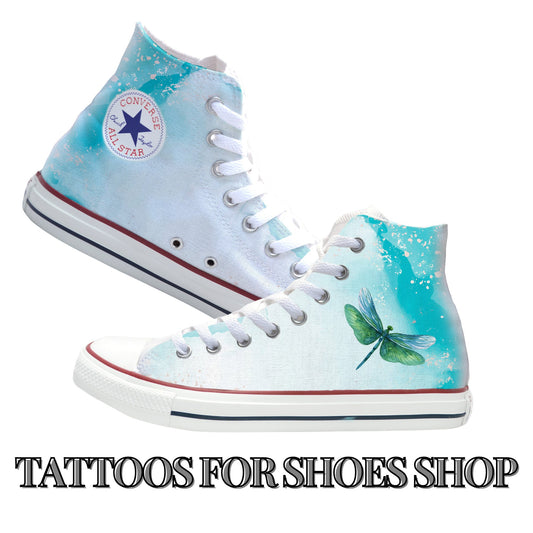 Dragonfly Converse Chucks High Top Shoes