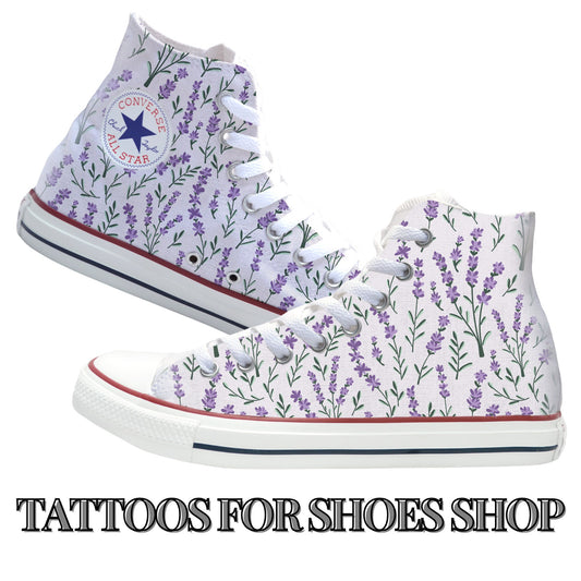 Lavender Converse Chucks High Top Shoes