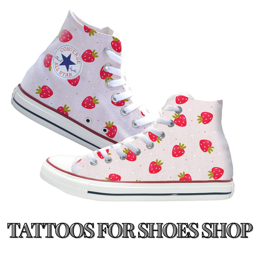 Strawberries Converse Chucks High Top Shoes