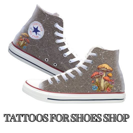 Mushrooms Converse Chucks High Top Shoes