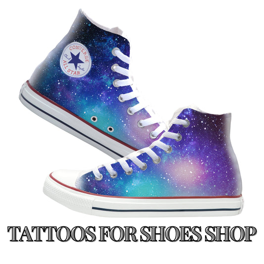 Outer Space Converse Chucks High Top Shoes